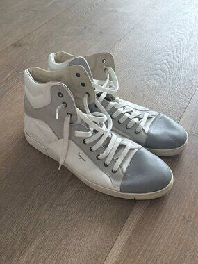 Men's Salvatore Ferragamo Gancini embossed high-top, Size M14 - Barely Used